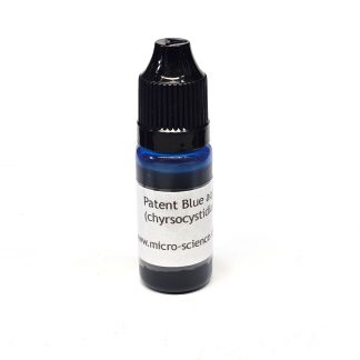Patent Blue - 10mL. Stain for chrysocystidia.