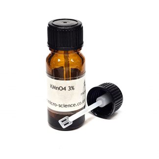 Potassium permanganate 3% in distilled water