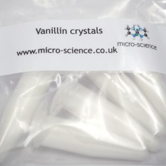 Vanillin crystals
